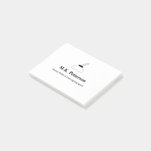 公証人の公債署名エージェント名のアドレスの追加 ポストイット (アングル)