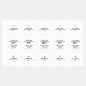 公証人の公債署名エージェント名のアドレスの追加 ラベル (シート)