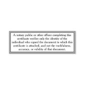 公証人の公約免責事項カスタム情報 セルフインキングスタンプ (デザイン)