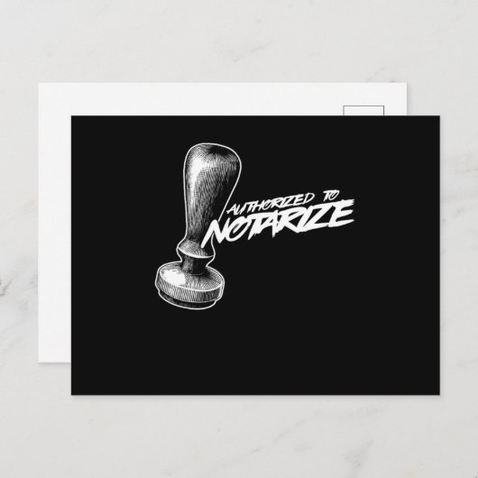 公証人の公証人の贈与を承認する権限 ポストカード (正面/裏面)