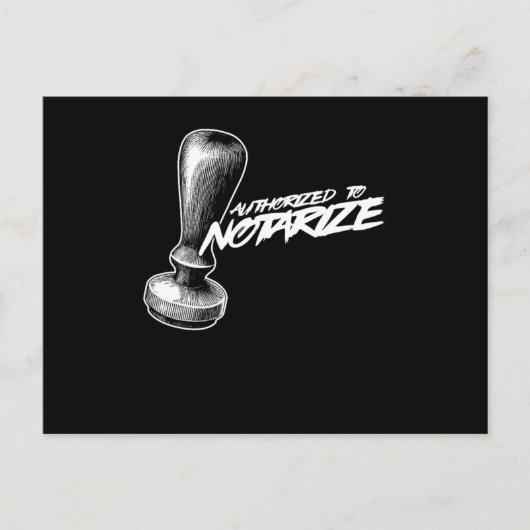 公証人の公証人の贈与を承認する権限 ポストカード (正面)