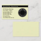 公証人の名刺 名刺 (正面/裏面)