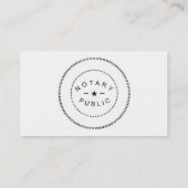 公証人の名刺 名刺 (裏面)