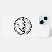 公証人の携帯電話のケースになるほど熟練している Case-Mate iPhoneケース (裏面 (横))