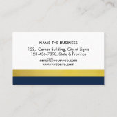 公証人の貸付け金の署名の代理店のペン先の金ゴールドの公衆の作家 名刺 (裏面)