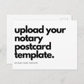 公証人をモダン公空白の式にカスタムする ポストカード (正面/裏面)