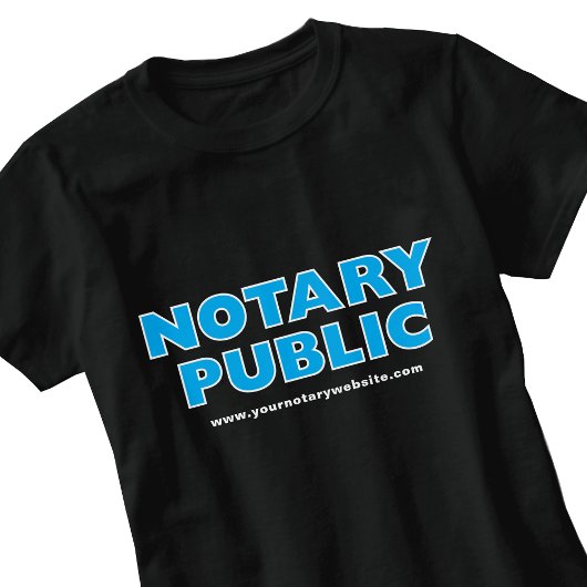 公証人ウェブサイトブルー Tシャツ
