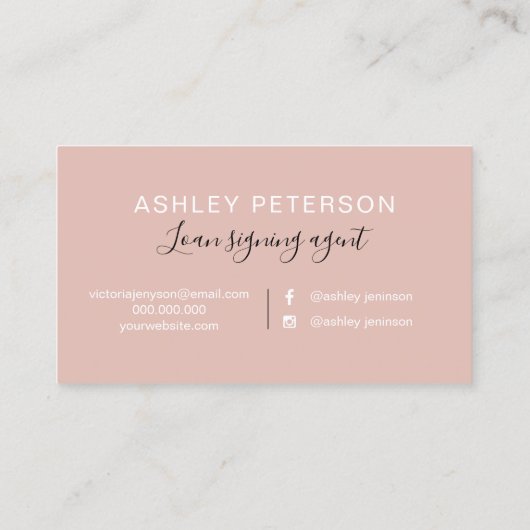 公証人エレガントタイポグラフィ大理石バラ金ゴールドグリッター 名刺 (裏面)