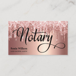 公証人エレガントバラ金ゴールドタイポグラフィ羽根ペン 名刺