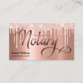 公証人エレガントバラ金ゴールドタイポグラフィ羽根ペン 名刺