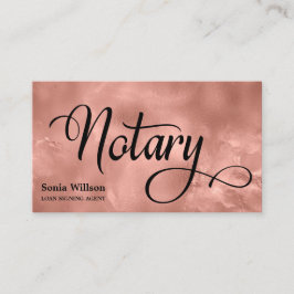 公証人エレガントバラ金ゴールドタイポグラフィ羽根ペン 名刺