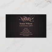 公証人エレガントバラ金ゴールド住宅ローン事業 名刺 (裏面)