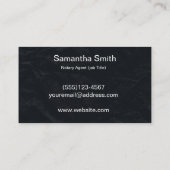 公証人エージェントペンロゴフリーランス書道ライター 名刺 (裏面)