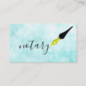 公証人エージェントペンロゴフリーランス書道ライター 名刺 (正面)