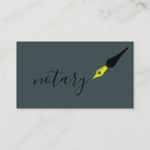公証人エージェントペンロゴフリーランス書道ライター 名刺