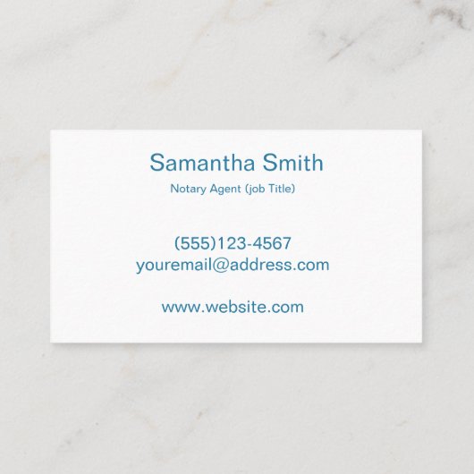 公証人エージェントペンロゴフリーランス書道ライター 名刺 (裏面)