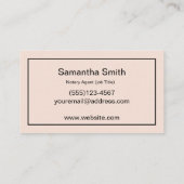 公証人エージェントペンロゴフリーランス書道ライター 名刺 (裏面)