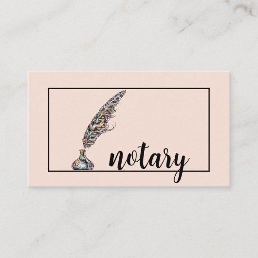 公証人エージェントペンロゴフリーランス書道ライター 名刺 (正面)