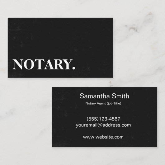 公証人エージェントペンロゴフリーランス書道ライター 名刺 (正面/裏面)