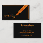 公証人エージェントペンロゴフリーランス書道ライター 名刺 (正面/裏面)