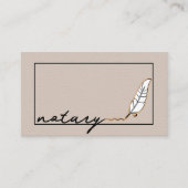 公証人エージェントペンロゴフリーランス書道ライター 名刺 (正面)