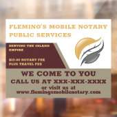 公証人カスタマイズ公車の窓の固定 ウィンドウサイン (シート2)