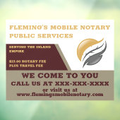 公証人カスタマイズ公車の窓の固定 ウィンドウサイン (シート3)