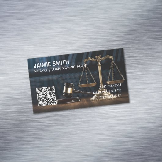 公証人カスタムQR マグネット名刺 (インサイチュ)
