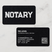 公証人カスタムQR 名刺 (正面/裏面)