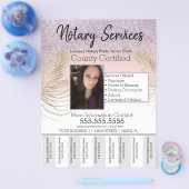 公証人サービスピンクの金ゴールドグリッターの涙オフ写真 チラシ (シングル)