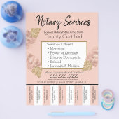 公証人サービスピンク金ゴールドビジネスの涙ピンク チラシ (シングル)