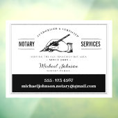 公証人サービスプロフェッショナルホワイトヴィンテージカスタム ウィンドウサイン (シート3)