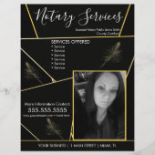 公証人サービス幾何写真事業フライヤー チラシ (正面)