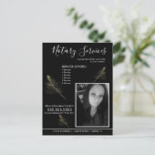 公証人サービス幾何写真事業フライヤー ポストカード (スタンド正面)