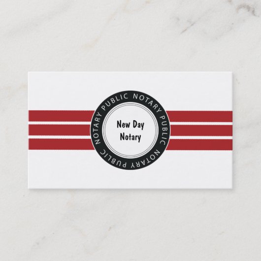 公証人サービス 名刺 (正面)