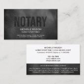 公証人シンプル公債の署名エージェントの写真 名刺 (正面/裏面)