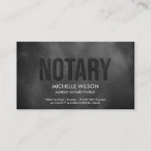公証人シンプル公債の署名エージェントの写真 名刺 (正面)