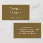 公証人シンプル基本名刺 名刺 (正面/裏面)