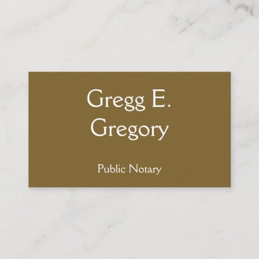 公証人シンプル基本名刺 名刺 (正面)