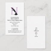 公証人スタイリッシュ代理人カスタムロゴ名刺 名刺 (正面/裏面)