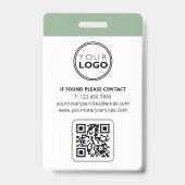 公証人スタイリッシュ公署エージェントの写真ID緑 バッジ (裏面)