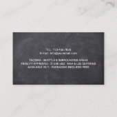 公証人スタンプローン署名エージェントのエレガント写真 名刺 (裏面)