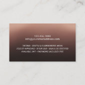 公証人スタンプローン署名代理人ブラウングラデーション 名刺 (裏面)