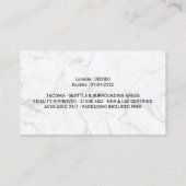 公証人スタンプローン署名代理人モダン大理石 名刺 (裏面)