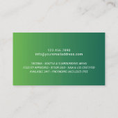 公証人スタンプローン署名業者グリーングラデーション 名刺 (裏面)