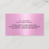 公証人スタンプローン署名業者ピンクフォト事業 名刺 (裏面)