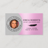 公証人スタンプローン署名業者ピンクフォト事業 名刺 (正面)