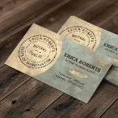 公証人スタンプローン署名業者ヴィンテージブロンズ 名刺