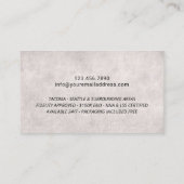 公証人スタンプローン署名業者ヴィンテージ 名刺 (裏面)