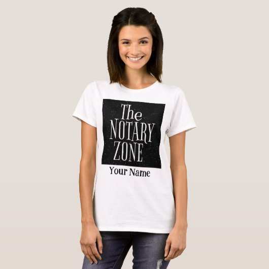 公証人ゾーン名を入力していカスタマイズる Tシャツ (正面フル)
